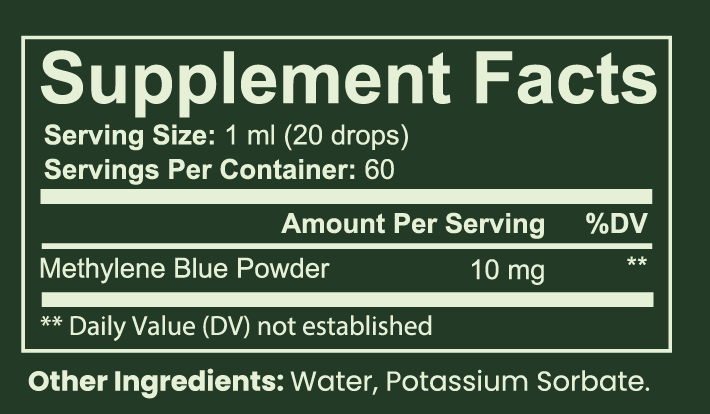 Methylene Blue Drops